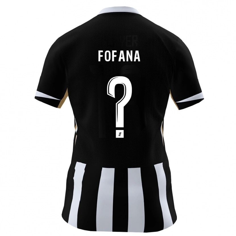 Danxen Uomo Maglia N'faly Fofana #0 Nero Blu Kit Gara Home 2026/27 Maglietta