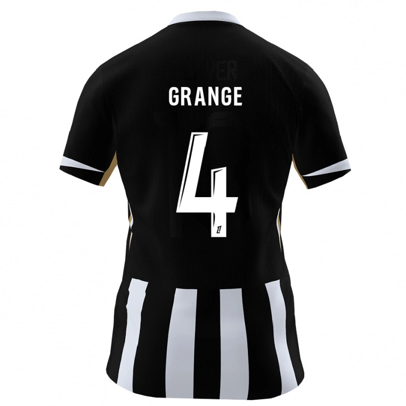 Danxen Uomo Maglia Moussa Grange #4 Nero Blu Kit Gara Home 2026/27 Maglietta