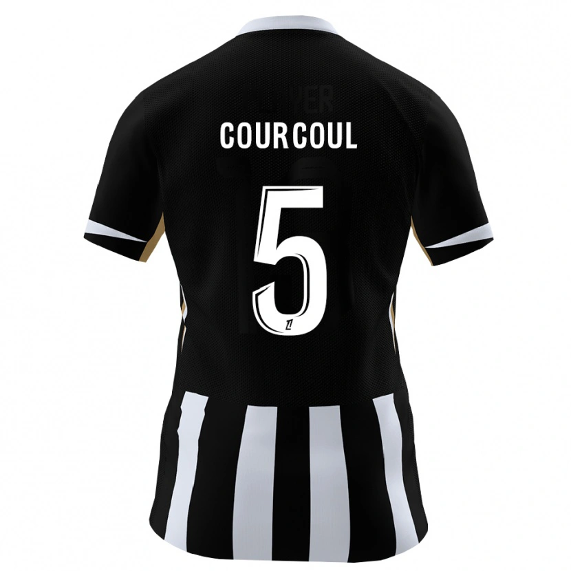 Danxen Uomo Maglia Marius Courcoul #5 Nero Blu Kit Gara Home 2026/27 Maglietta