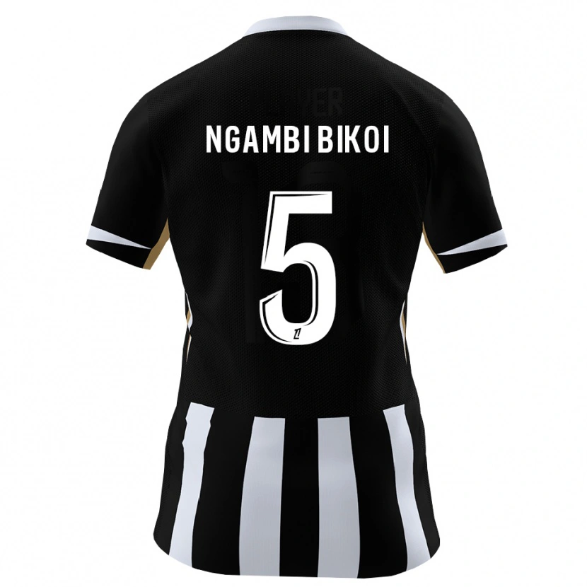 Danxen Uomo Maglia Christian Ngambi Bikoi #5 Nero Blu Kit Gara Home 2026/27 Maglietta