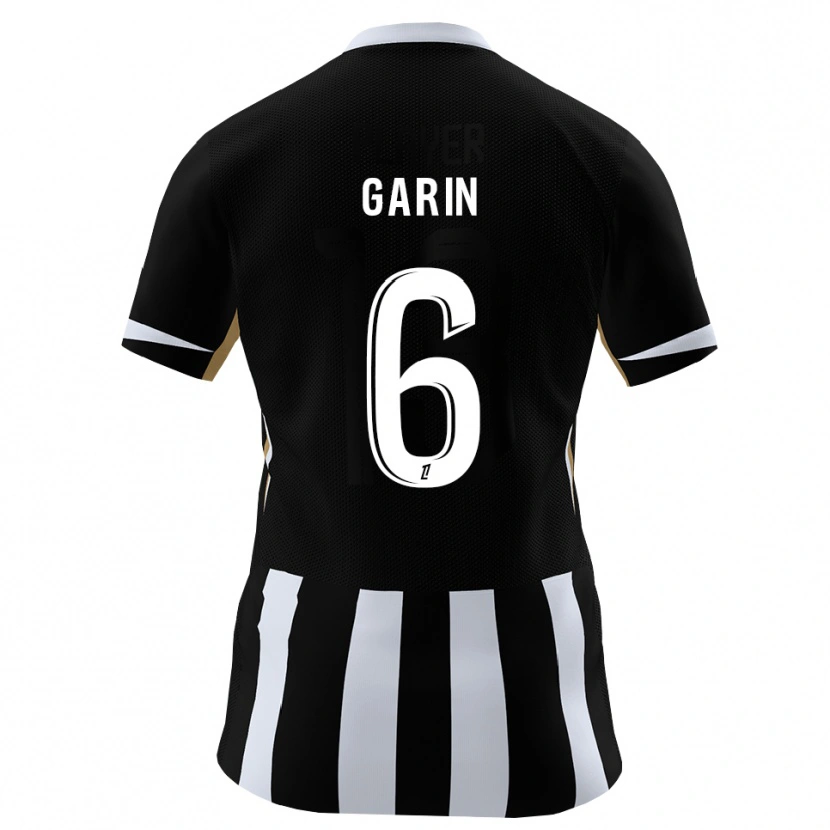 Danxen Uomo Maglia Ilann Garin #6 Nero Blu Kit Gara Home 2026/27 Maglietta