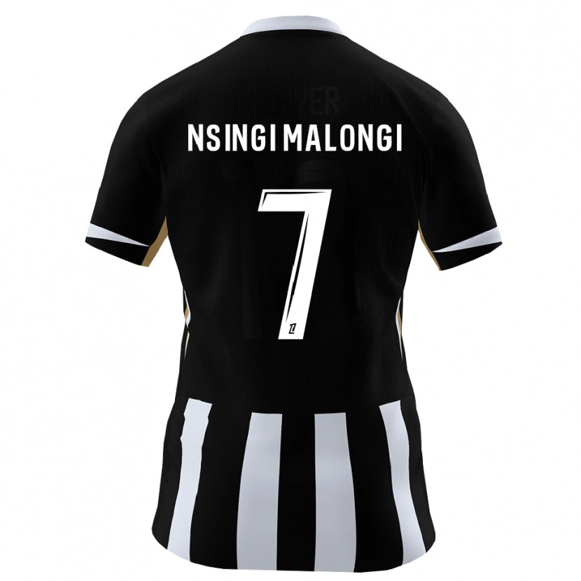 Danxen Uomo Maglia Rodrigue Nsingi Malongi #7 Nero Blu Kit Gara Home 2026/27 Maglietta