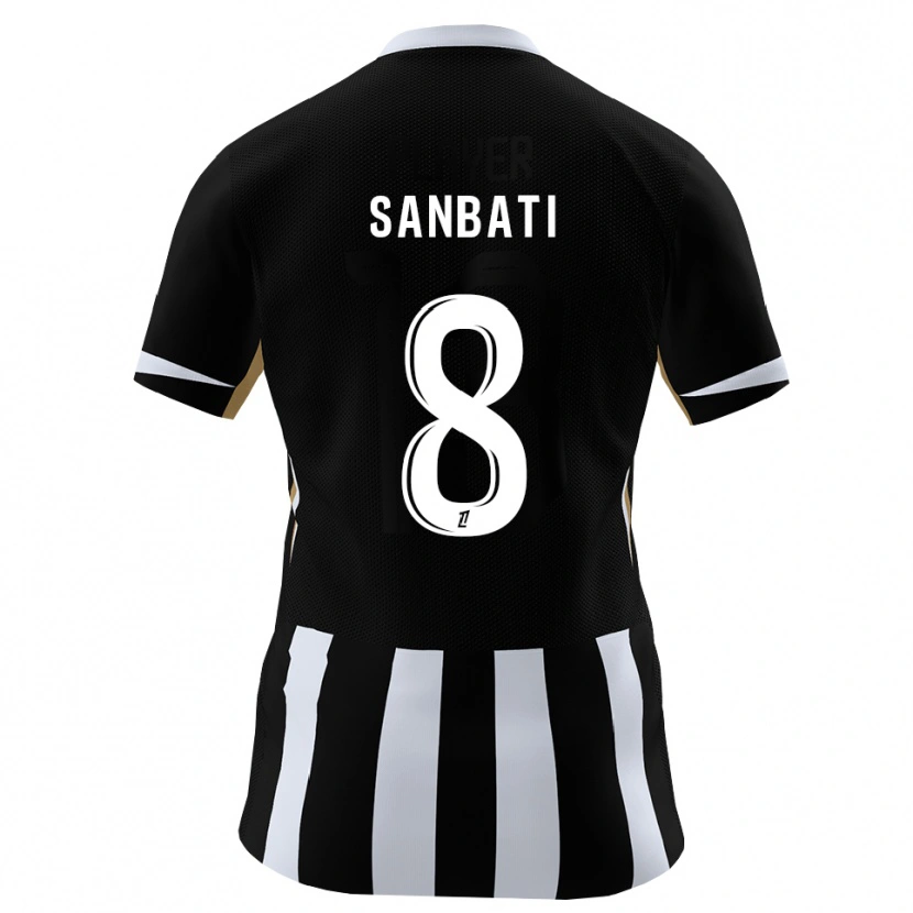 Danxen Uomo Maglia Salim Sanbati #8 Nero Blu Kit Gara Home 2026/27 Maglietta