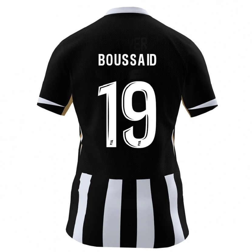 Danxen Uomo Maglia Willsem Boussaid #19 Nero Blu Kit Gara Home 2026/27 Maglietta