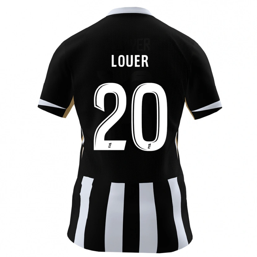 Danxen Uomo Maglia Marius Louër #20 Nero Blu Kit Gara Home 2026/27 Maglietta