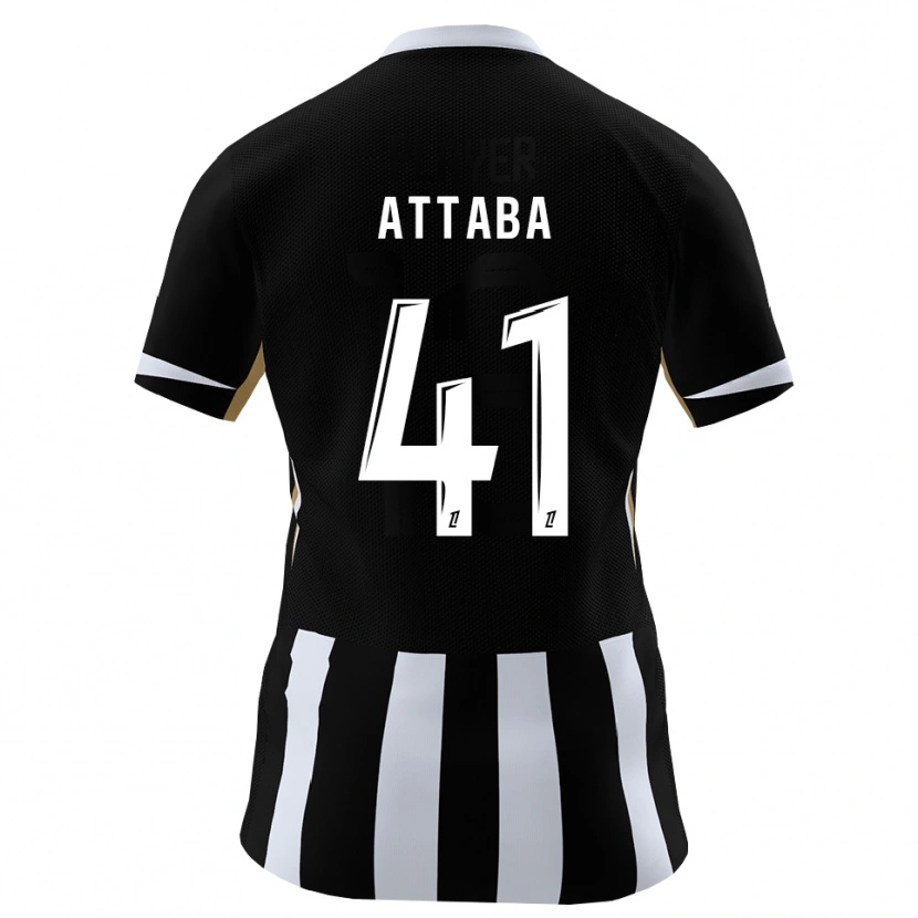 Danxen Uomo Maglia Sofian Attaba #41 Nero Blu Kit Gara Home 2026/27 Maglietta