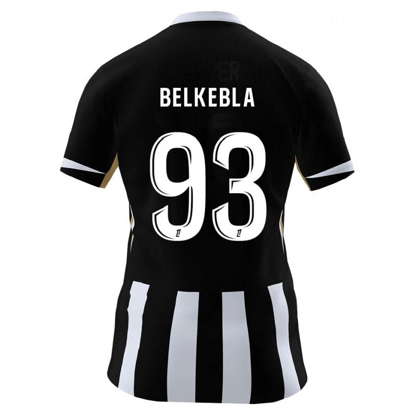 Danxen Uomo Maglia Haris Belkebla #93 Nero Blu Kit Gara Home 2026/27 Maglietta