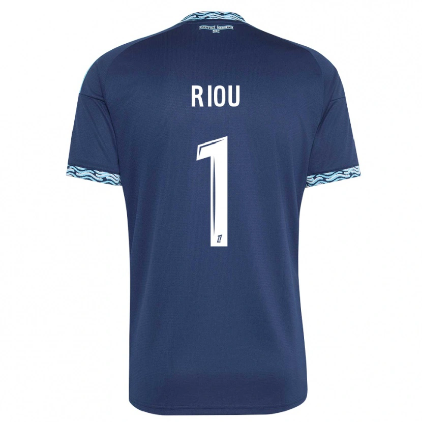 Danxen Uomo Maglia Remy Riou #1 Blu Acciaio Bianco Kit Gara Home 2026/27 Maglietta