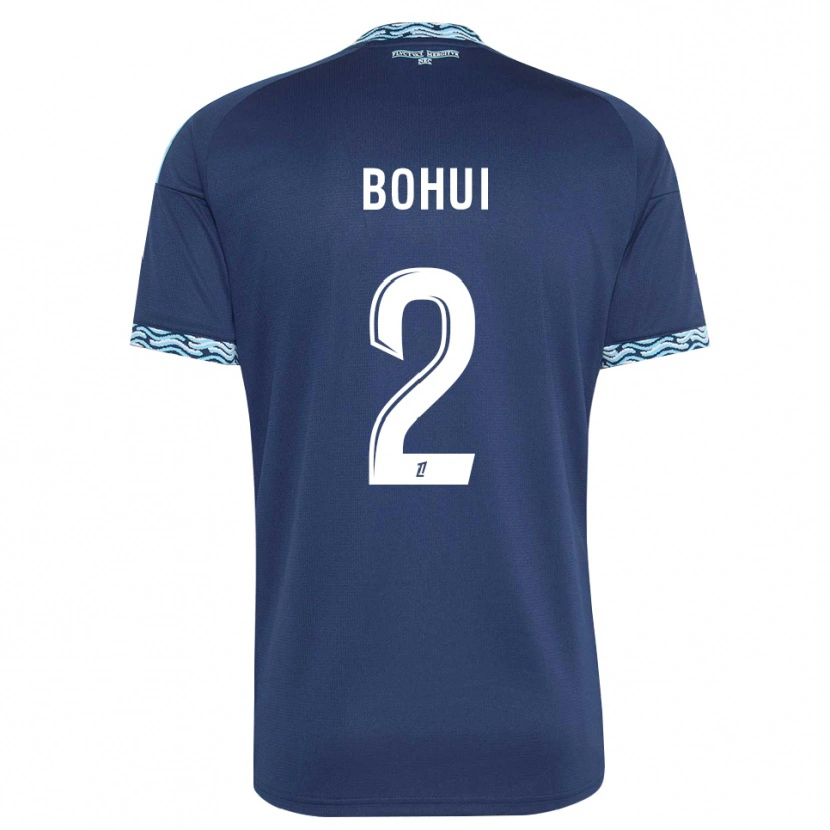 Danxen Uomo Maglia Isaiah Bohui #2 Blu Acciaio Bianco Kit Gara Home 2026/27 Maglietta