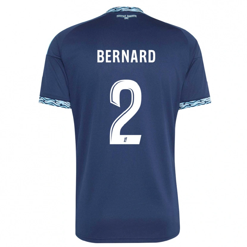 Danxen Uomo Maglia Sacha Bernard #2 Blu Acciaio Bianco Kit Gara Home 2026/27 Maglietta