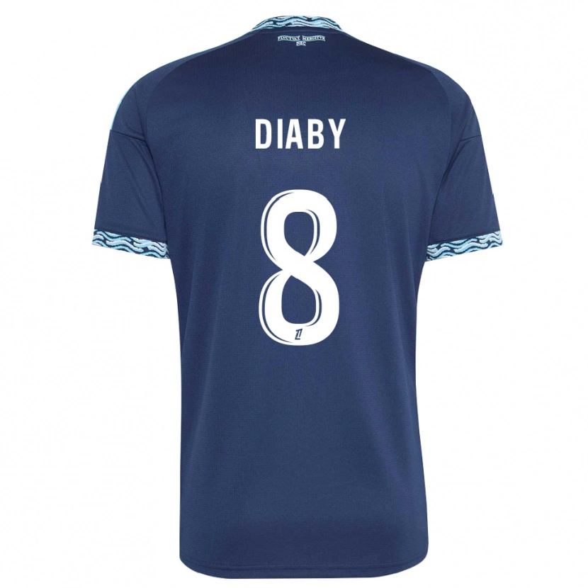 Danxen Uomo Maglia Aboubakar Diaby #8 Blu Acciaio Bianco Kit Gara Home 2026/27 Maglietta