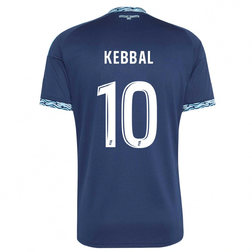 Danxen Uomo Maglia Ilan Kebbal #10 Blu Acciaio Bianco Kit Gara Home 2026/27 Maglietta