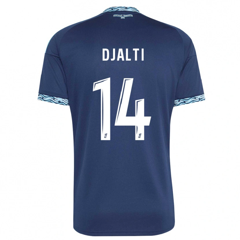 Danxen Uomo Maglia Nadir Djalti #14 Blu Acciaio Bianco Kit Gara Home 2026/27 Maglietta