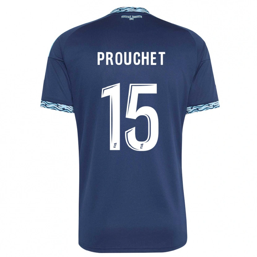 Danxen Uomo Maglia Killian Prouchet #15 Blu Acciaio Bianco Kit Gara Home 2026/27 Maglietta