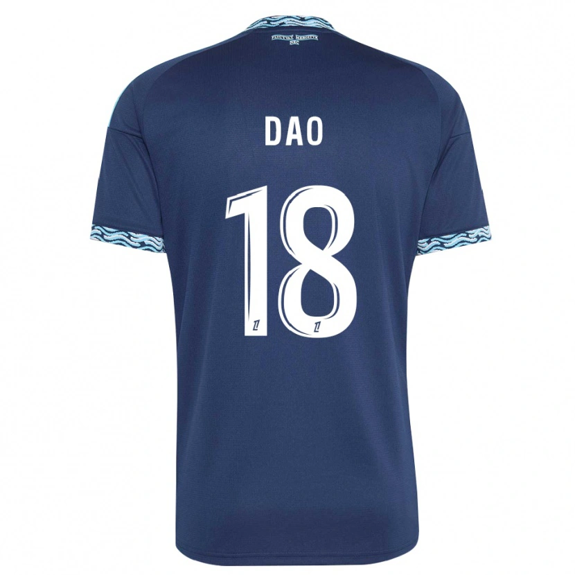 Danxen Uomo Maglia Mohamed Dao #18 Blu Acciaio Bianco Kit Gara Home 2026/27 Maglietta