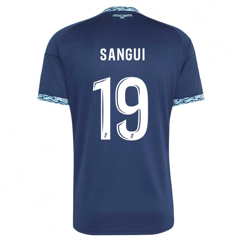 Danxen Uomo Maglia Nhoa Sangui #19 Blu Acciaio Bianco Kit Gara Home 2026/27 Maglietta