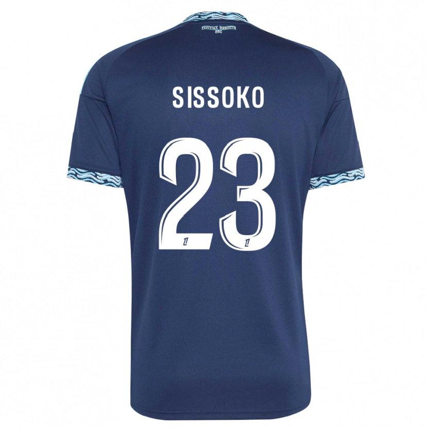 Danxen Uomo Maglia Teninsoun Sissoko #23 Blu Acciaio Bianco Kit Gara Home 2026/27 Maglietta