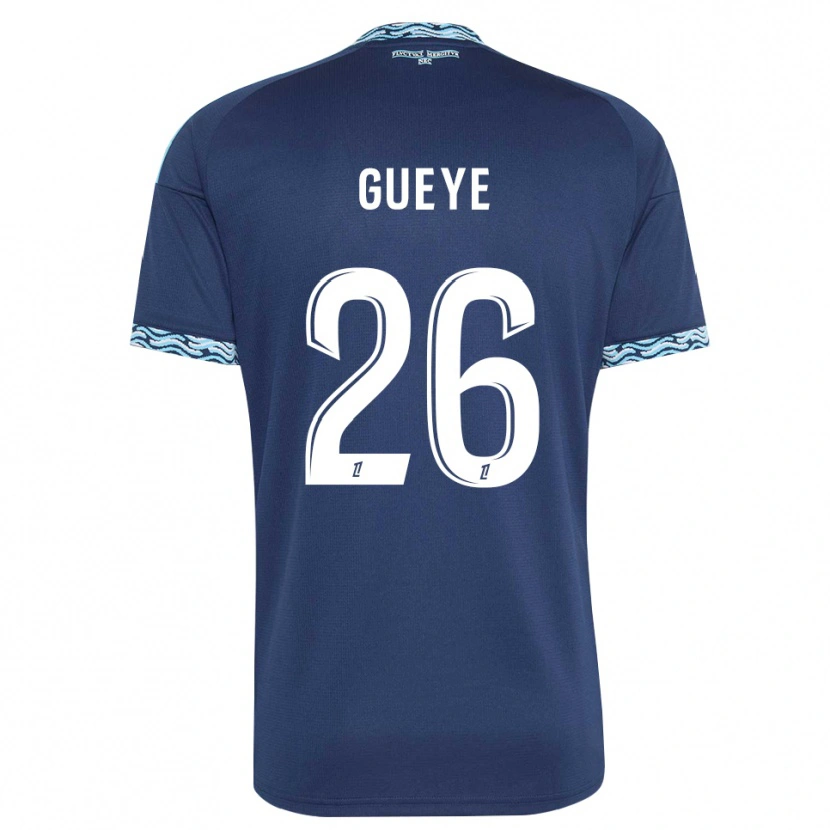 Danxen Uomo Maglia Lamine Gueye #26 Blu Acciaio Bianco Kit Gara Home 2026/27 Maglietta
