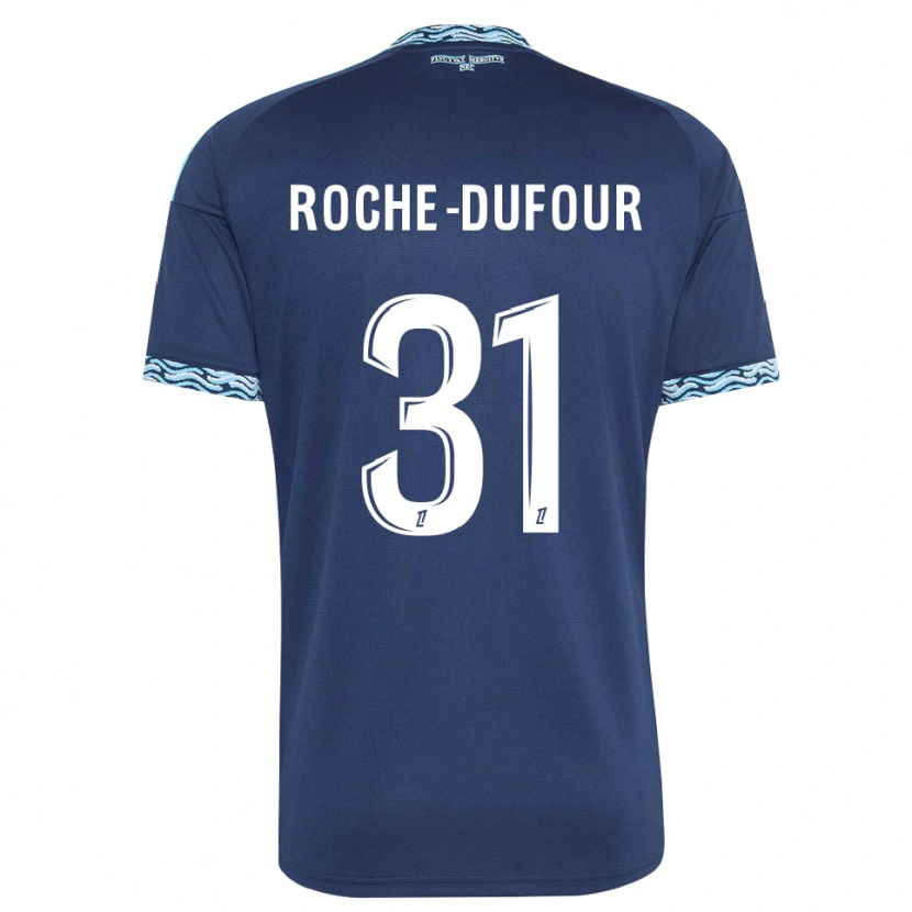 Danxen Uomo Maglia Kenza Roche Dufour #31 Blu Acciaio Bianco Kit Gara Home 2026/27 Maglietta