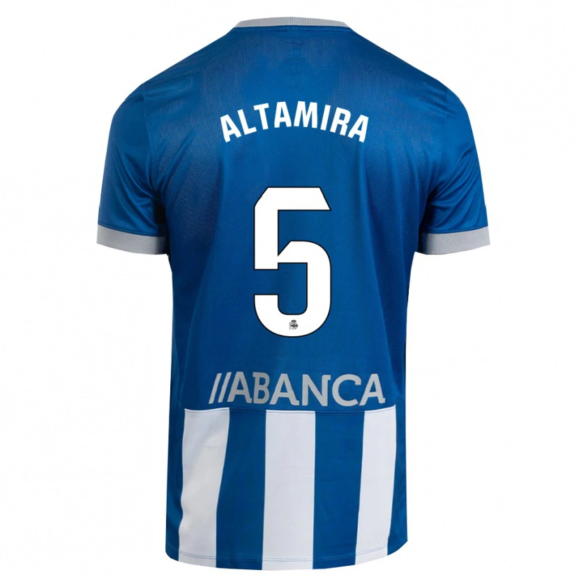 Danxen Uomo Maglia Inés Altamira #5 Blu Grigio Bianco Kit Gara Home 2026/27 Maglietta