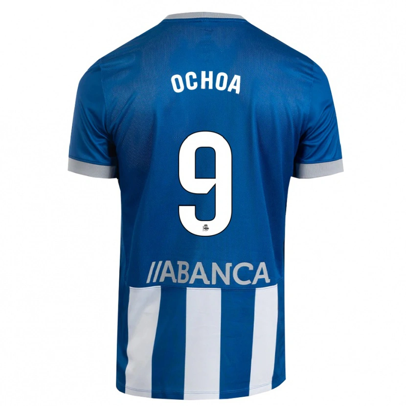 Danxen Uomo Maglia Martín Ochoa #9 Blu Grigio Bianco Kit Gara Home 2026/27 Maglietta