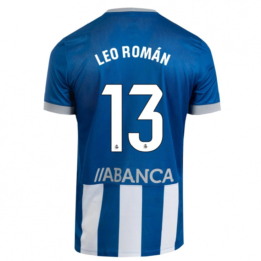 Danxen Uomo Maglia Leo Román #13 Blu Grigio Bianco Kit Gara Home 2026/27 Maglietta