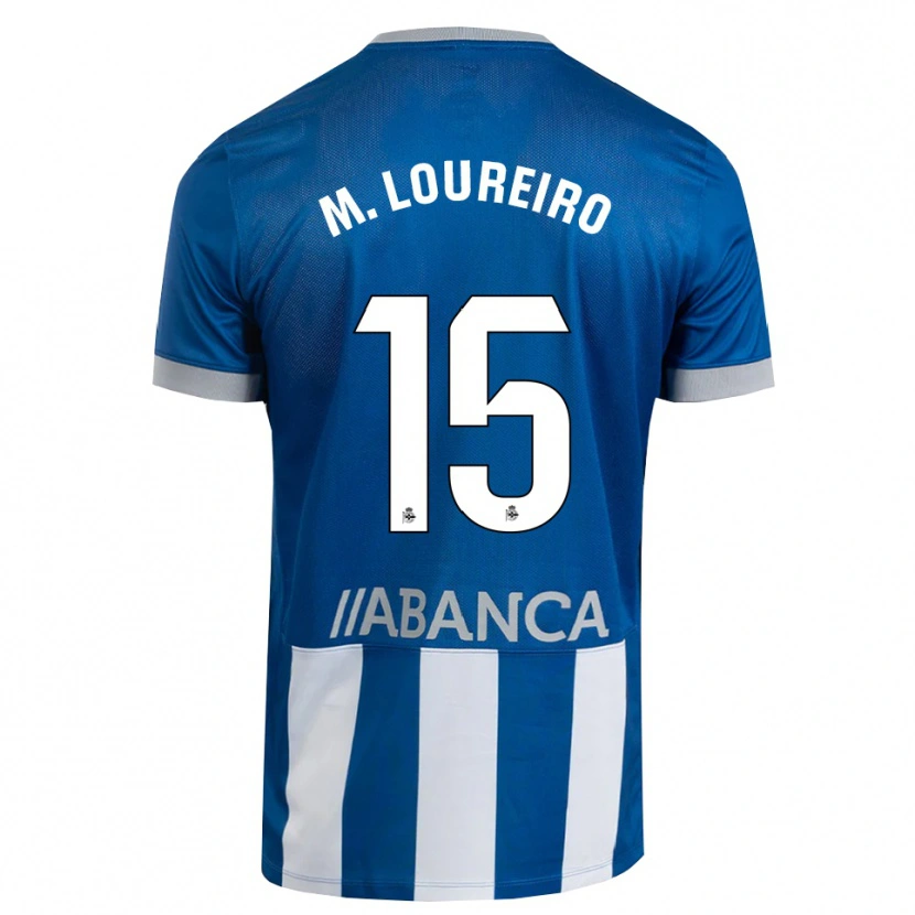 Danxen Uomo Maglia Miguel Loureiro #15 Blu Grigio Bianco Kit Gara Home 2026/27 Maglietta