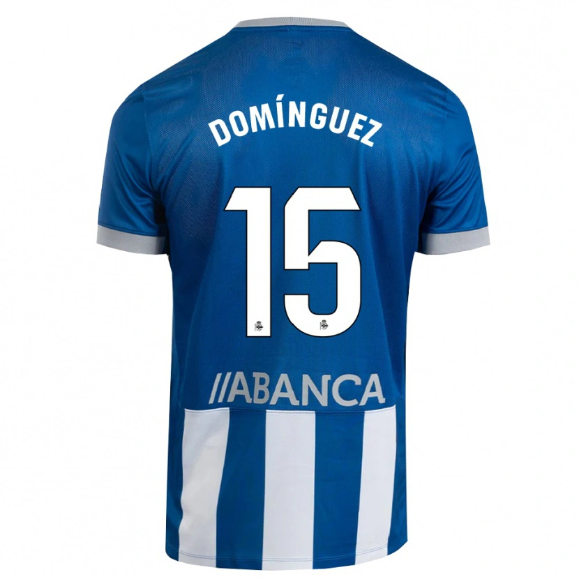Danxen Uomo Maglia David Domínguez #15 Blu Grigio Bianco Kit Gara Home 2026/27 Maglietta