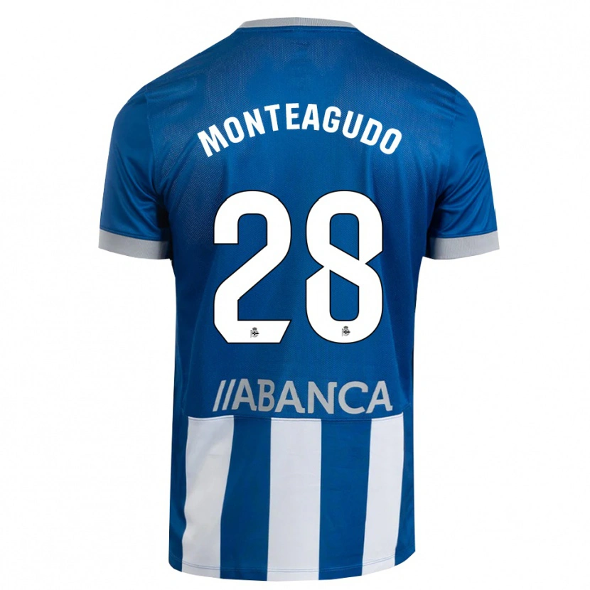 Danxen Uomo Maglia Paula Monteagudo #28 Blu Grigio Bianco Kit Gara Home 2026/27 Maglietta