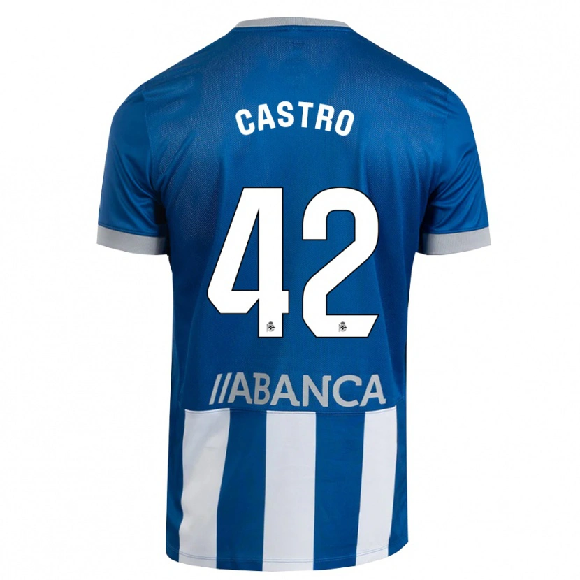 Danxen Uomo Maglia Lucas Castro #42 Blu Grigio Bianco Kit Gara Home 2026/27 Maglietta