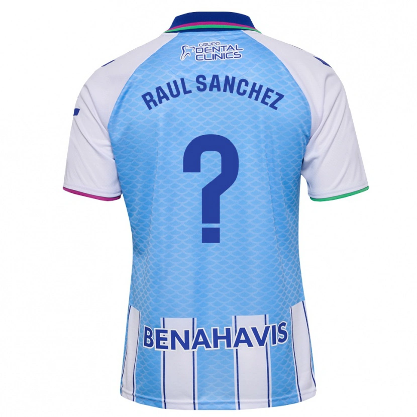Danxen Uomo Maglia Raul Sánchez #0 Blu Cielo Profondo Bianco Kit Gara Home 2026/27 Maglietta