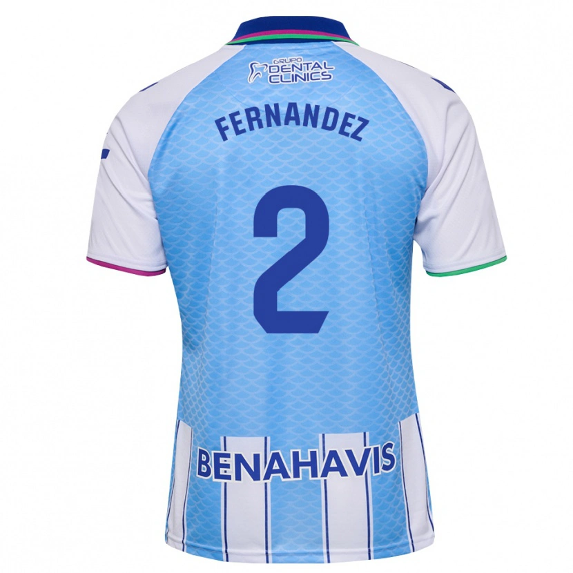 Danxen Uomo Maglia Aron Neqach Fernández #2 Blu Cielo Profondo Bianco Kit Gara Home 2026/27 Maglietta