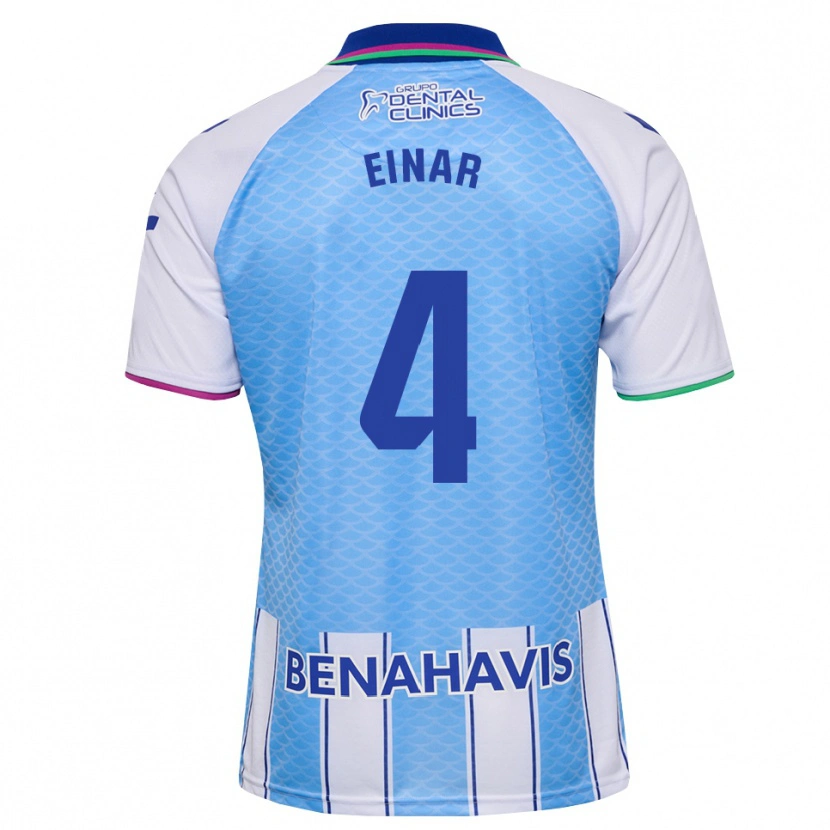 Danxen Uomo Maglia Einar Galilea #4 Blu Cielo Profondo Bianco Kit Gara Home 2026/27 Maglietta