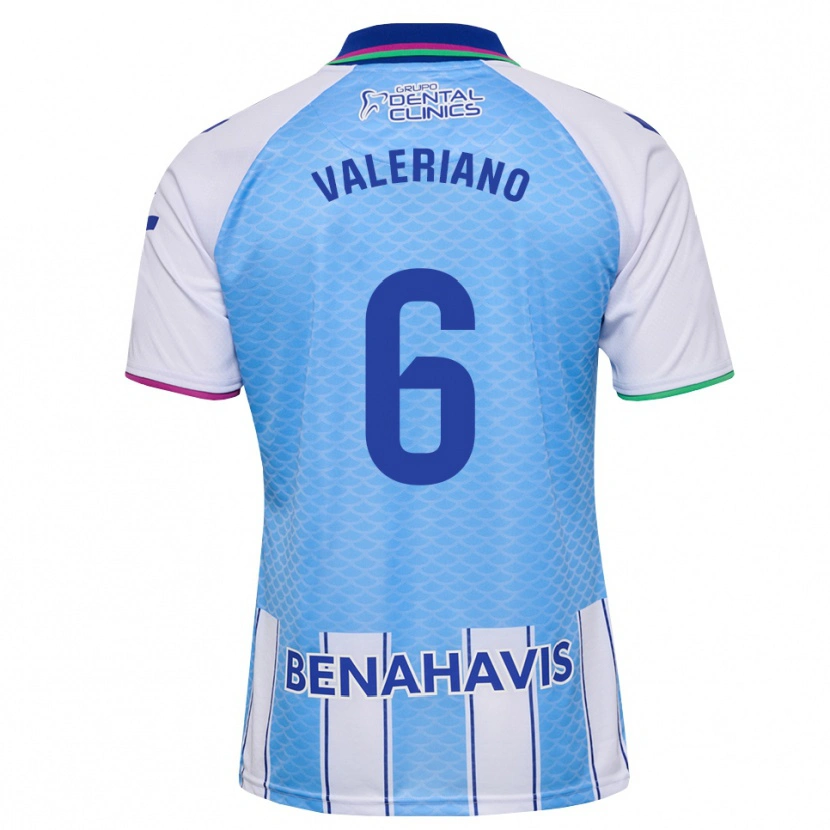 Danxen Uomo Maglia Nerea Valeriano Martínez #6 Blu Cielo Profondo Bianco Kit Gara Home 2026/27 Maglietta