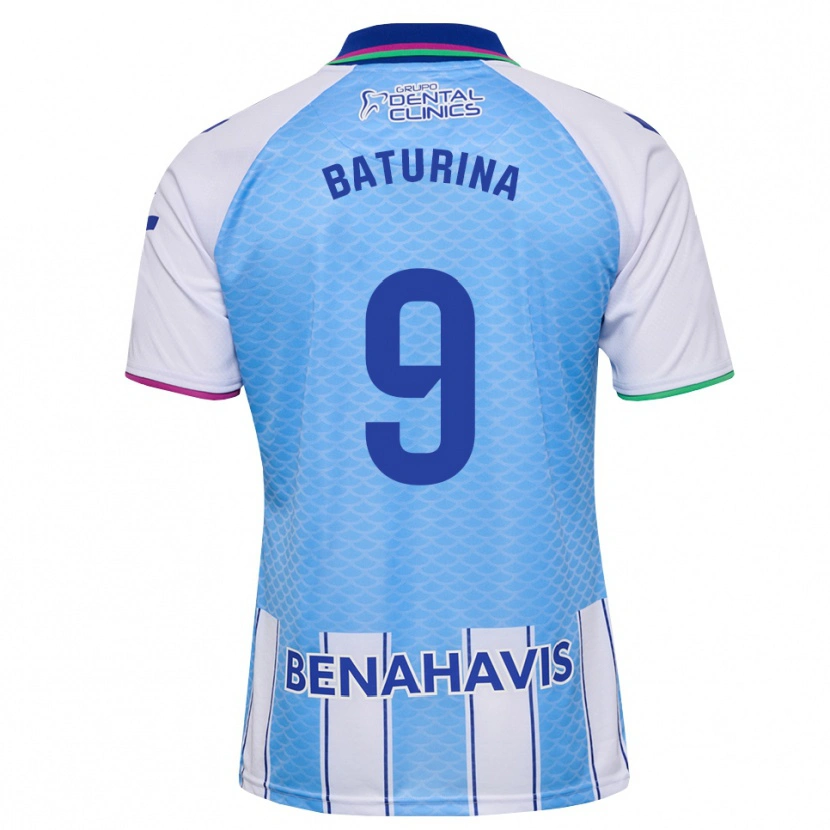 Danxen Uomo Maglia Roko Baturina #9 Blu Cielo Profondo Bianco Kit Gara Home 2026/27 Maglietta