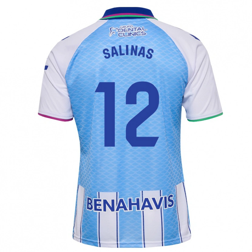 Danxen Uomo Maglia José Salinas #12 Blu Cielo Profondo Bianco Kit Gara Home 2026/27 Maglietta
