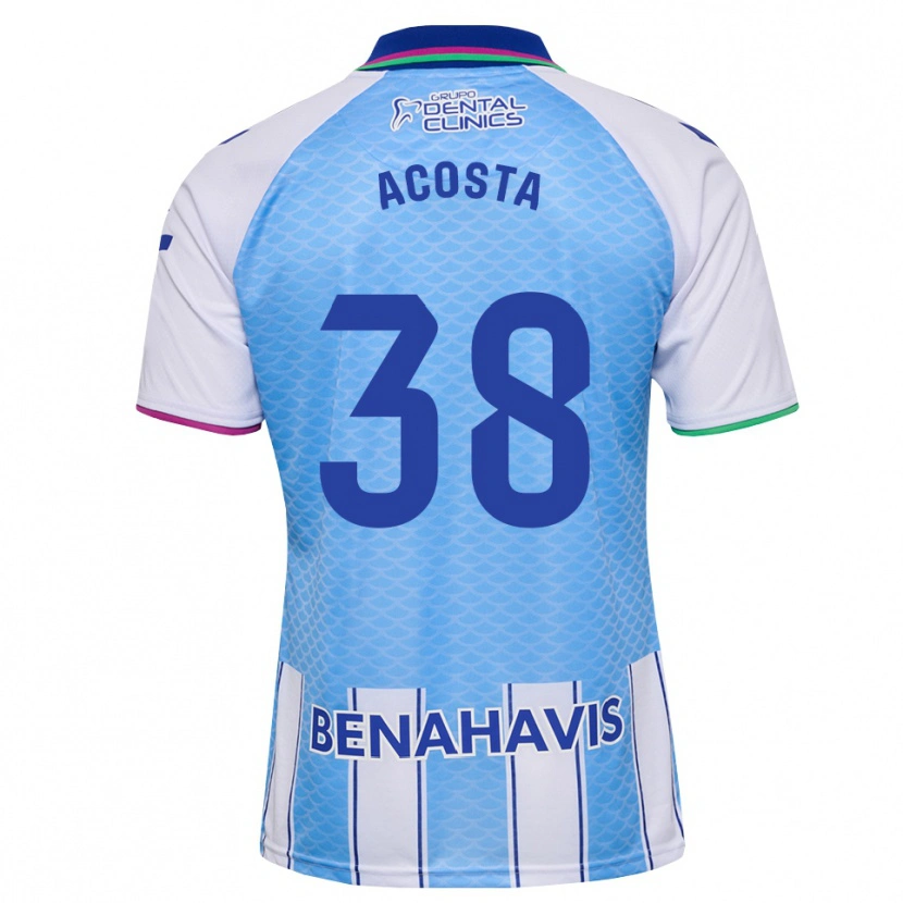 Danxen Uomo Maglia Judith Acosta #38 Blu Cielo Profondo Bianco Kit Gara Home 2026/27 Maglietta