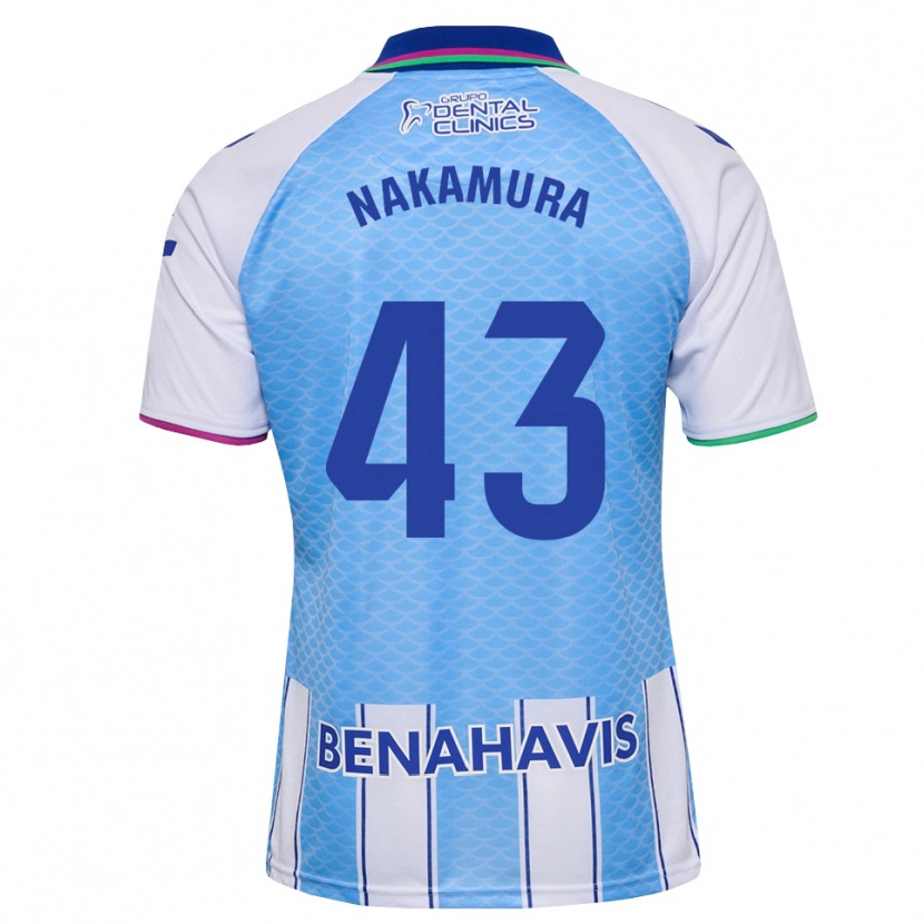 Danxen Uomo Maglia Mare Nakamura #43 Blu Cielo Profondo Bianco Kit Gara Home 2026/27 Maglietta
