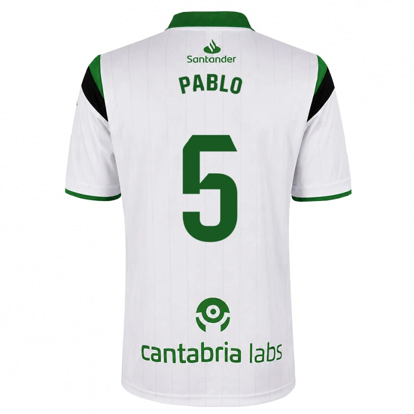 Danxen Uomo Maglia Pablo Ramón #5 Bianco Verde Nero Kit Gara Home 2026/27 Maglietta