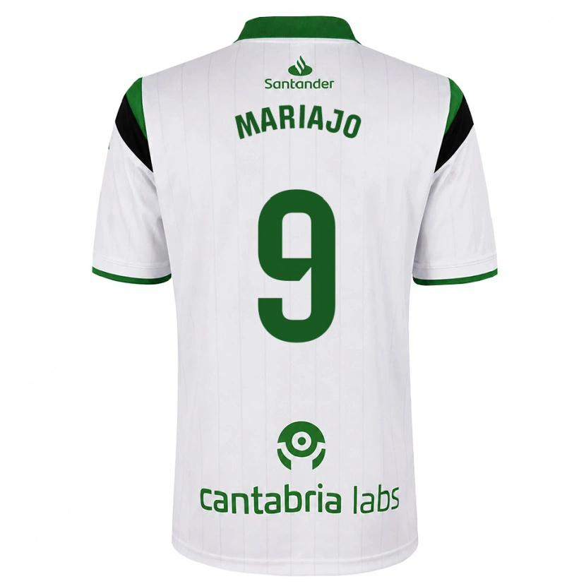Danxen Uomo Maglia María José Gutiérrez Díaz #9 Bianco Verde Nero Kit Gara Home 2026/27 Maglietta