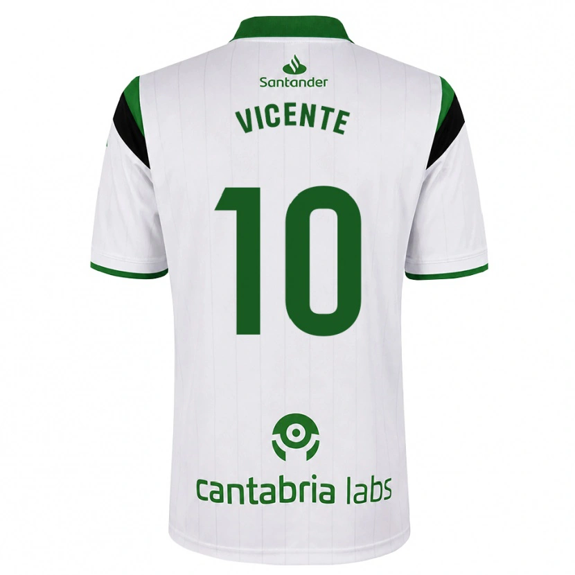 Danxen Uomo Maglia Iñigo Vicente #10 Bianco Verde Nero Kit Gara Home 2026/27 Maglietta