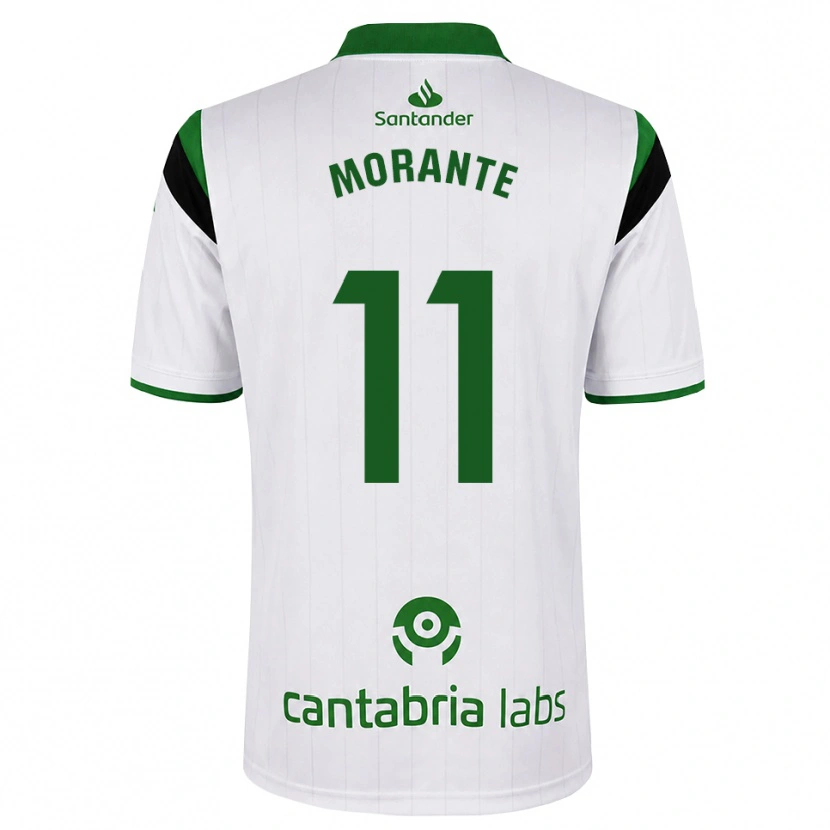 Danxen Uomo Maglia Alejandro Morante #11 Bianco Verde Nero Kit Gara Home 2026/27 Maglietta