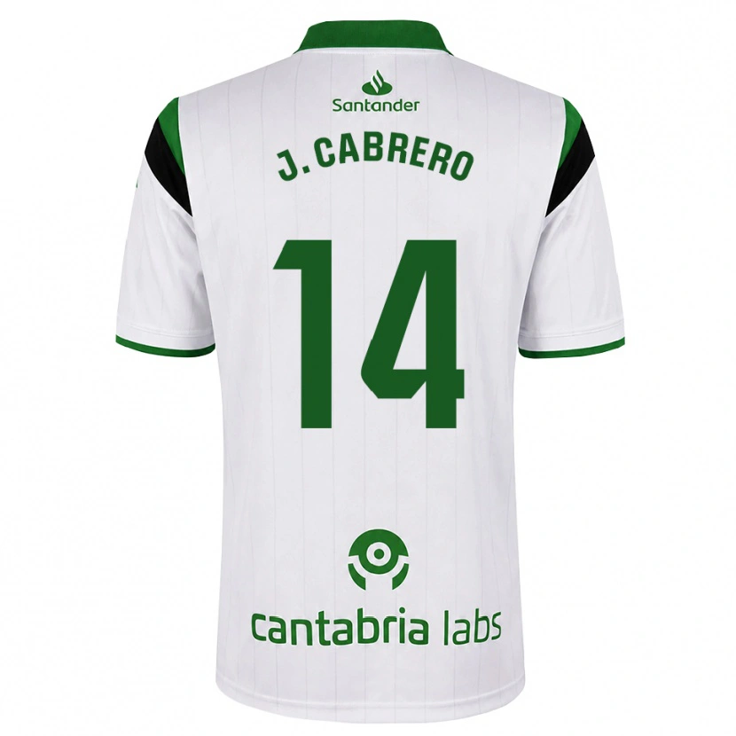 Danxen Uomo Maglia Jimena Cabrero De La Llama #14 Bianco Verde Nero Kit Gara Home 2026/27 Maglietta