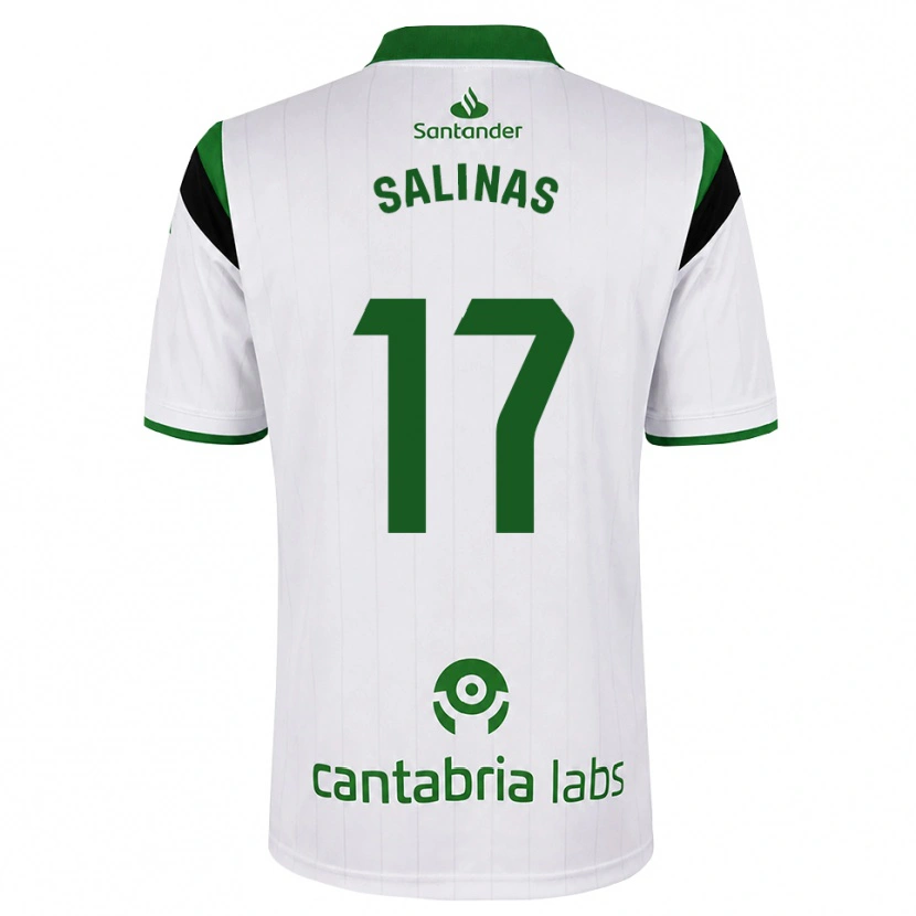 Danxen Uomo Maglia Jorge Salinas #17 Bianco Verde Nero Kit Gara Home 2026/27 Maglietta