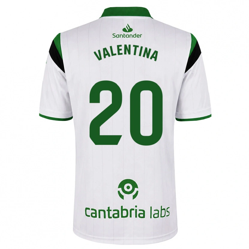 Danxen Uomo Maglia Valentina Lucumi Montoya #20 Bianco Verde Nero Kit Gara Home 2026/27 Maglietta