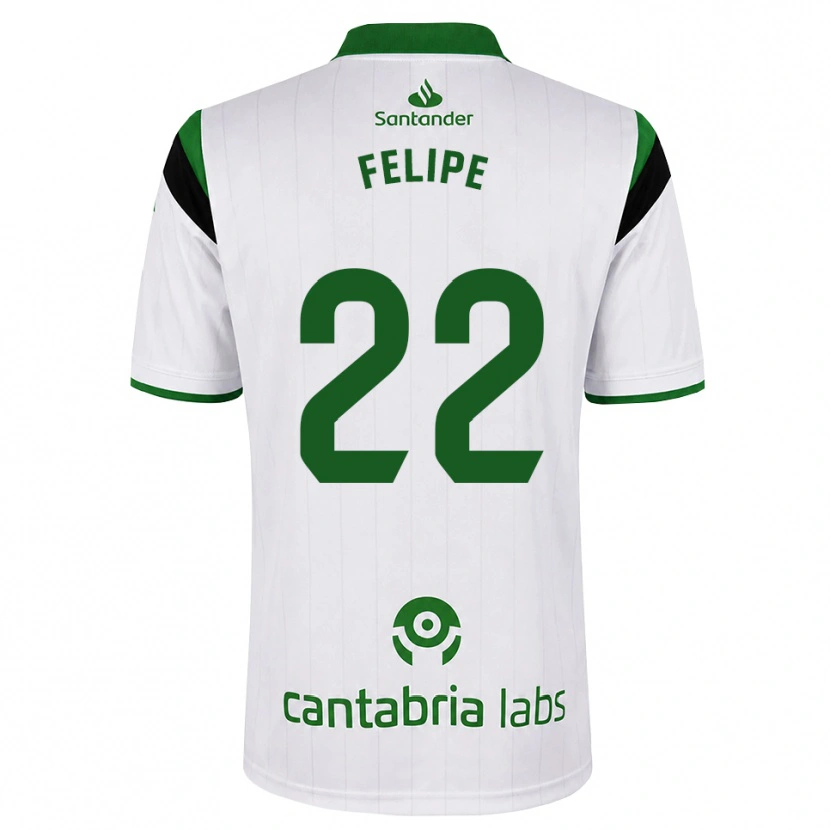 Danxen Uomo Maglia Pedro Felipe #22 Bianco Verde Nero Kit Gara Home 2026/27 Maglietta