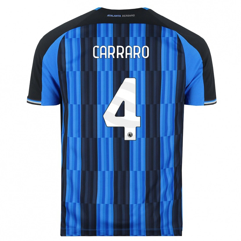 Danxen Uomo Maglia Marco Carraro #4 Blu Nero Rosso Kit Gara Home 2026/27 Maglietta