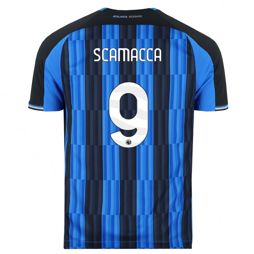 Danxen Uomo Maglia Gianluca Scamacca #9 Blu Nero Rosso Kit Gara Home 2026/27 Maglietta