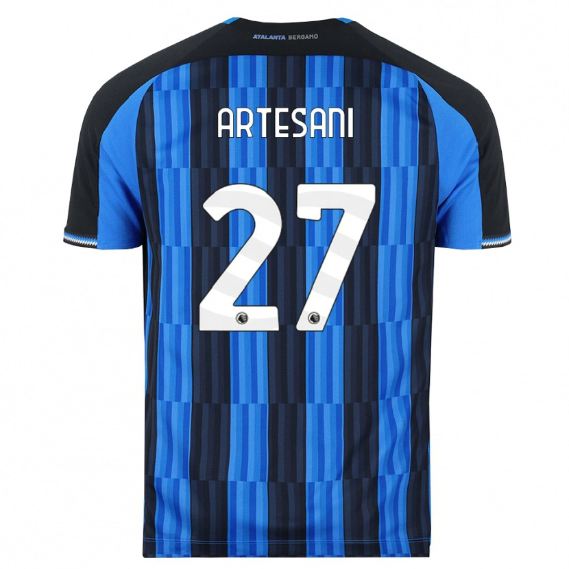 Danxen Uomo Maglia Nicolò Artesani #27 Blu Nero Rosso Kit Gara Home 2026/27 Maglietta