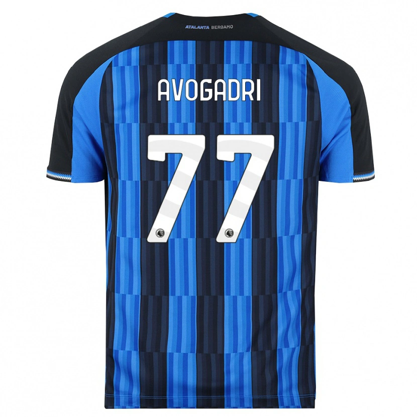 Danxen Uomo Maglia Lorenzo Avogadri #77 Blu Nero Rosso Kit Gara Home 2026/27 Maglietta